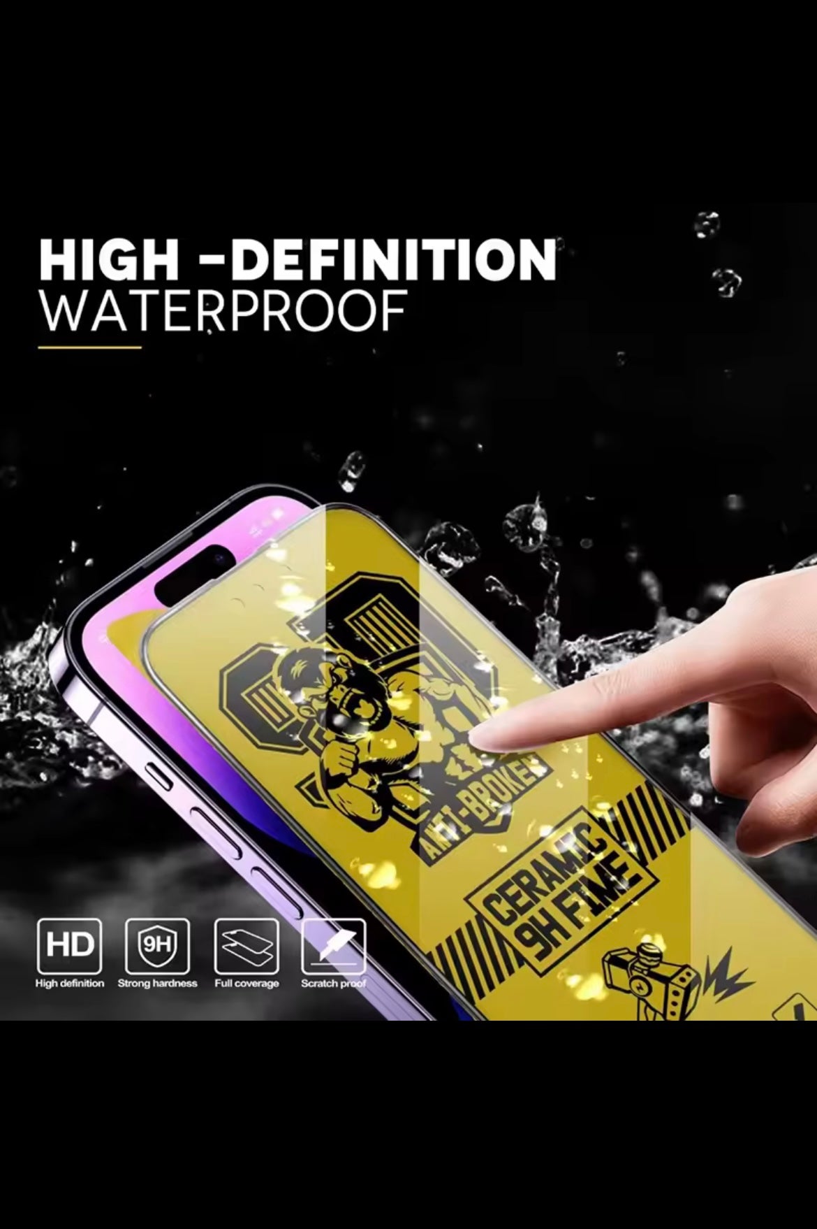 Film Céramique iPhone 13 / 14 / 15 / 16 / 17 Pro Max – Protection Ultime & Transparence Premium
