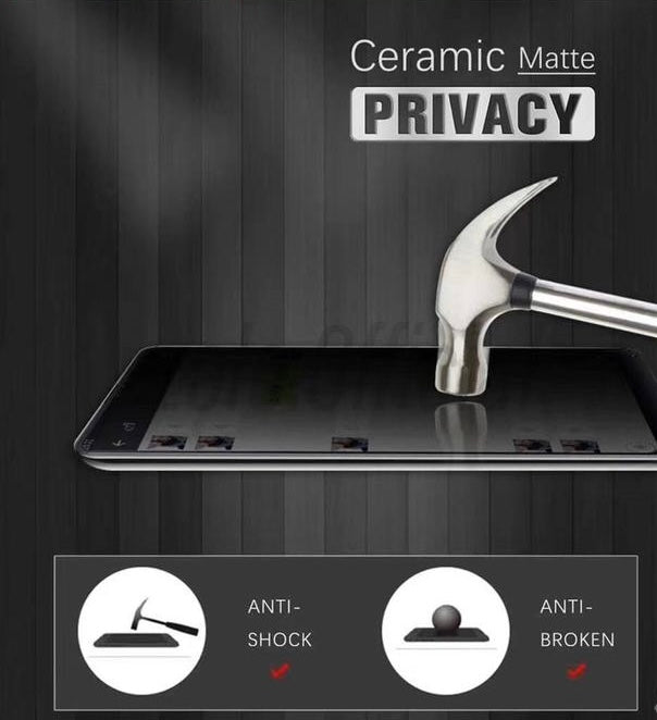 Film Céramique Anti-Espion Mat 9H pour iPhone 13 à iPhone 17 Pro Max – Protection Écran Premium Anti-Reflet et Anti-Rayures