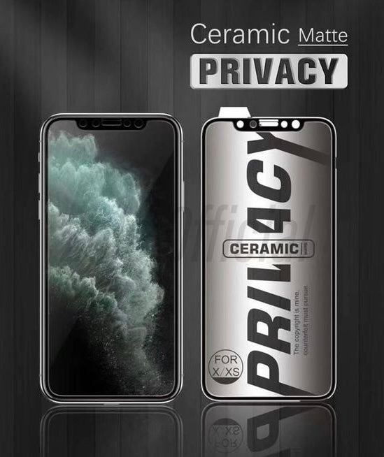 Film Céramique Anti-Espion Mat 9H pour iPhone 13 à iPhone 17 Pro Max – Protection Écran Premium Anti-Reflet et Anti-Rayures