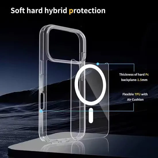 Coque MagSafe Rigide iPhone 17 / 17 Plus / 17 Air / 17 Pro Max – Protection Rigide Premium & Élégante