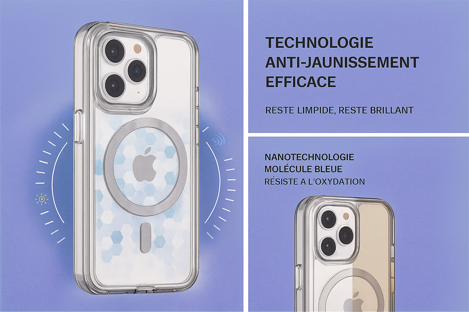 Coque MagSafe iPhone 17 / Air / Pro / Pro Max – Étui Renforcé Antichoc Compatible Charge MagSafe