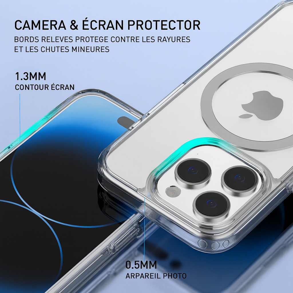 Coque MagSafe iPhone 14 / 16 – Anti-Choc Rigide & Magnétique Premium